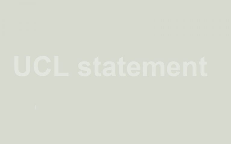 UCL statement holding pic