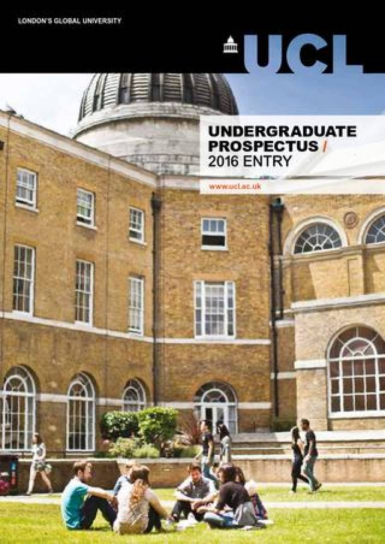 Tell us your thoughts about the UCL UG Prospectus and receive a £20 Amazon voucher