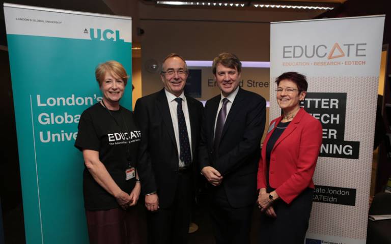 UCL showcases EdTech startups to universities minister