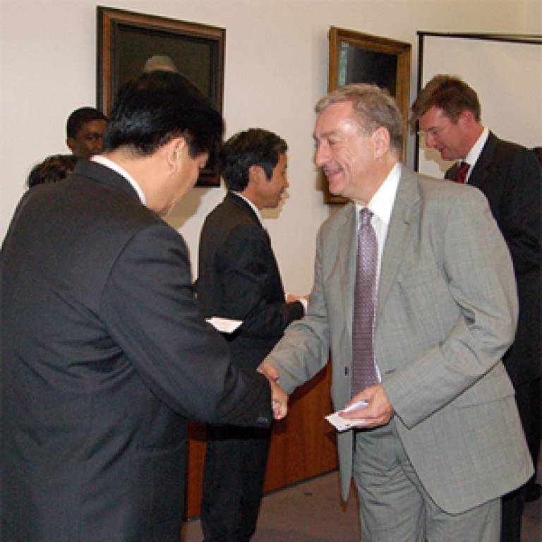 Michael Worton with Vietnamese delegation