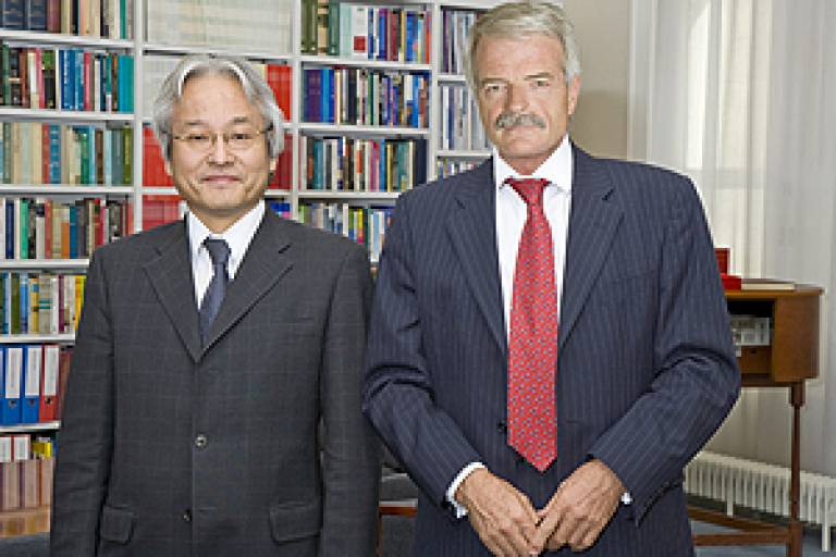 Minister Wataru Nishigahiro and UCL Provost, Professor Malcolm Grant