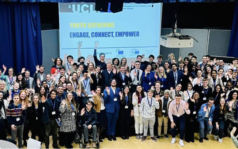 Participants at the first EU Youth Gathering, held at UCL