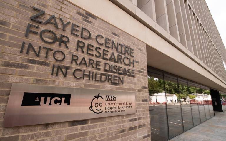 The Zayed Centre for Research is situated next to UCL and GOSH