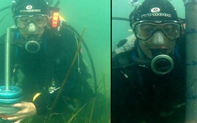 Dr Alix Green deep sea diving down to seagrass meadows