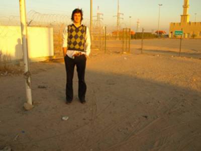 Jack Davies at the Iraqi border