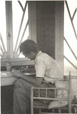 Orwell writing in Morocco in 1938/9