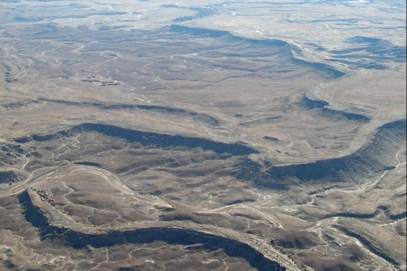 Inverted channels on Earth