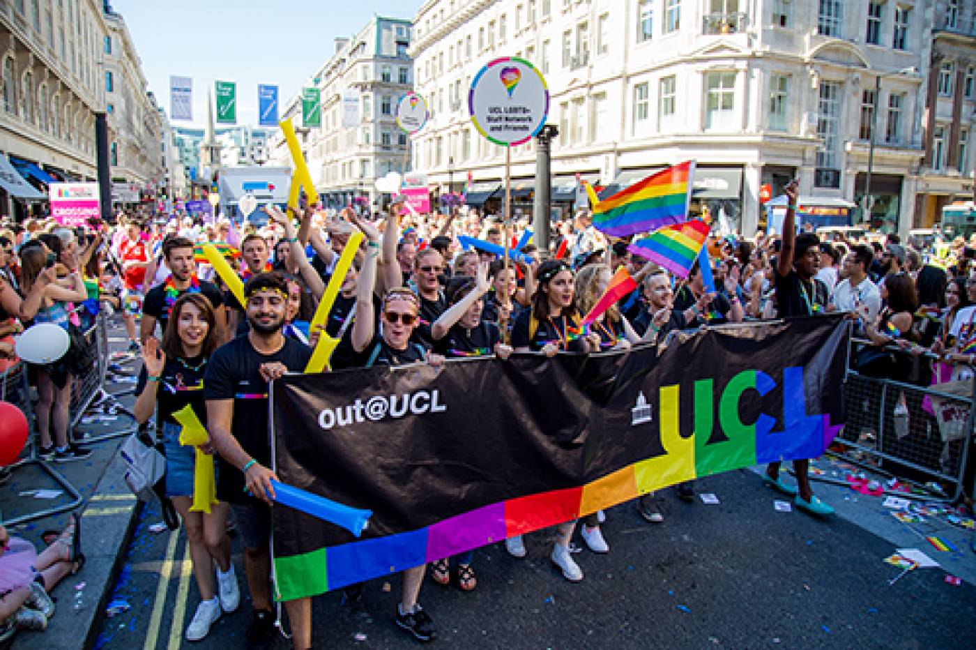 UCL at Pride in London 2017 banner