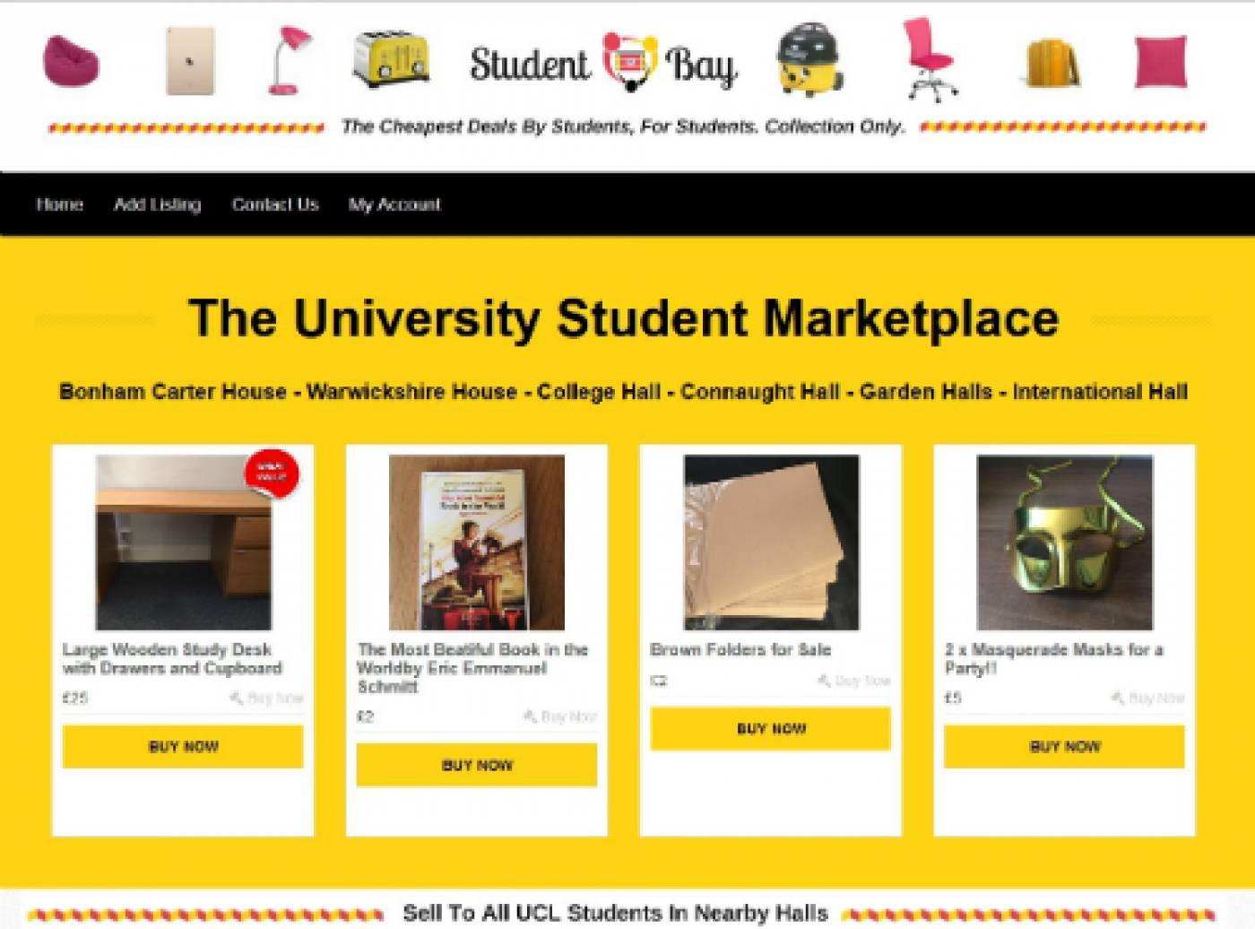 Student Bay - an Intercampus university marketplace