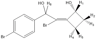 Structure of cyclobutane derivative