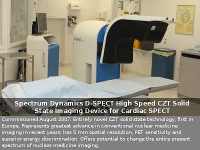 Spectrum Dynamics D-SPECT High Speed CZT Solid State Imaging Device for Cardiac SPECT