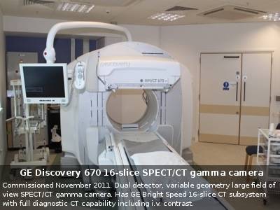 GE Discovery 670 16-slice SPECT/CT gamma camera