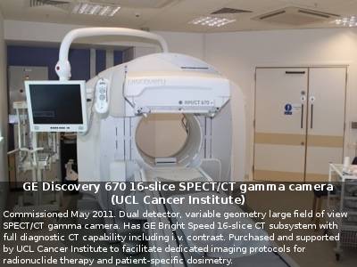 GE Discovery 670 16-slice SPECT/CT gamma camera (UCL)
