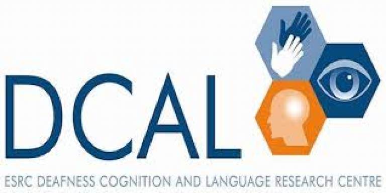 logo for deafness cognition and language centre