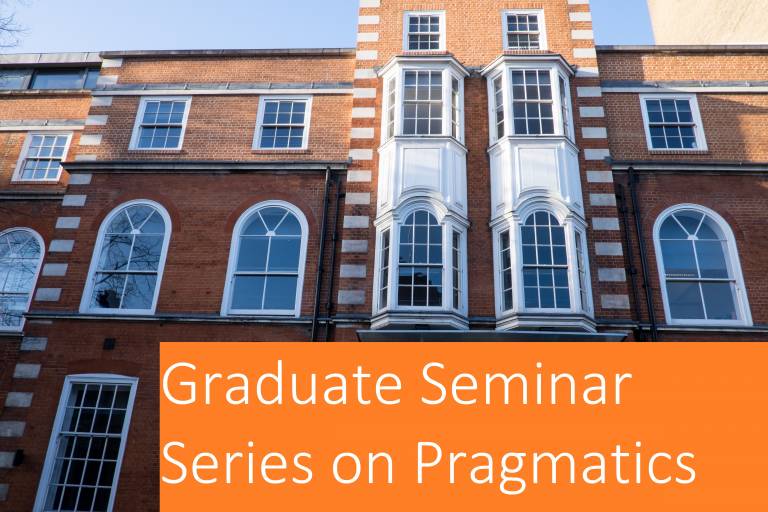 Graduate Seminar Series on Pragmatics image