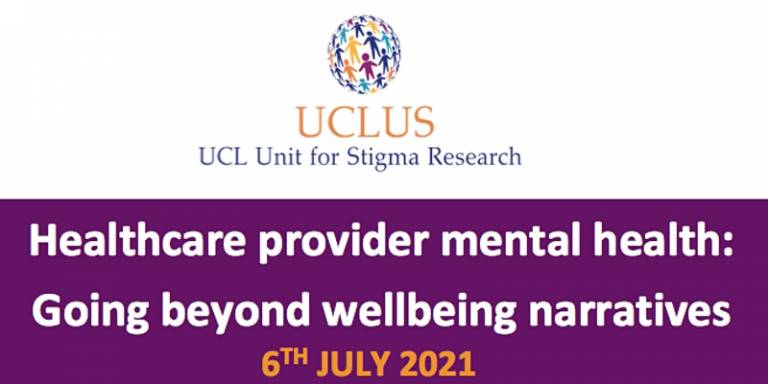 Healthcare provider mental health: Going beyond wellbeing narratives banner