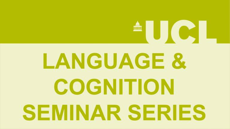 Language and Cogniiton Seminar series logo