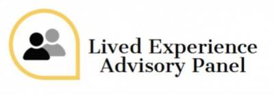 A logo detailing The Lived Experience Advisory Panel
