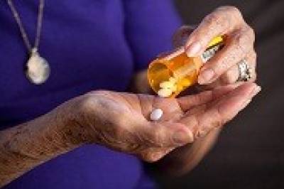 Elderly patient taking medications