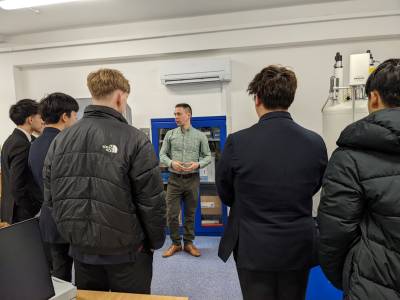 Whitgift students conduct NMR sample analysis at the UCL School of Pharmacy