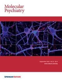 Cover of Molecular Psychiatry magazine showing neural networks