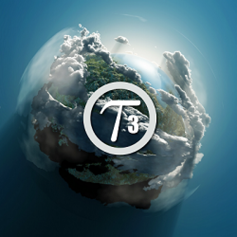 Taurex logo on background of planet earth