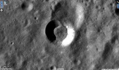 Lunar Guest crater - close up