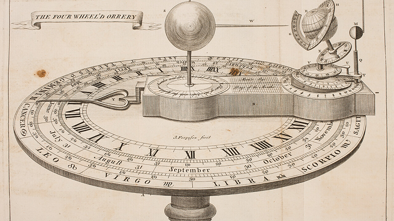 Orrery Scientific Clock Mechanism