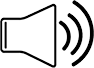 Audio Icon Graphic Sharp - Small