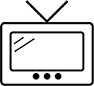 TV Icon Graphic Sharp - Small