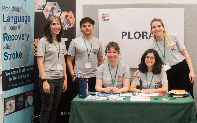 PLORAS team members at UCL World Stroke Day Forum 2022