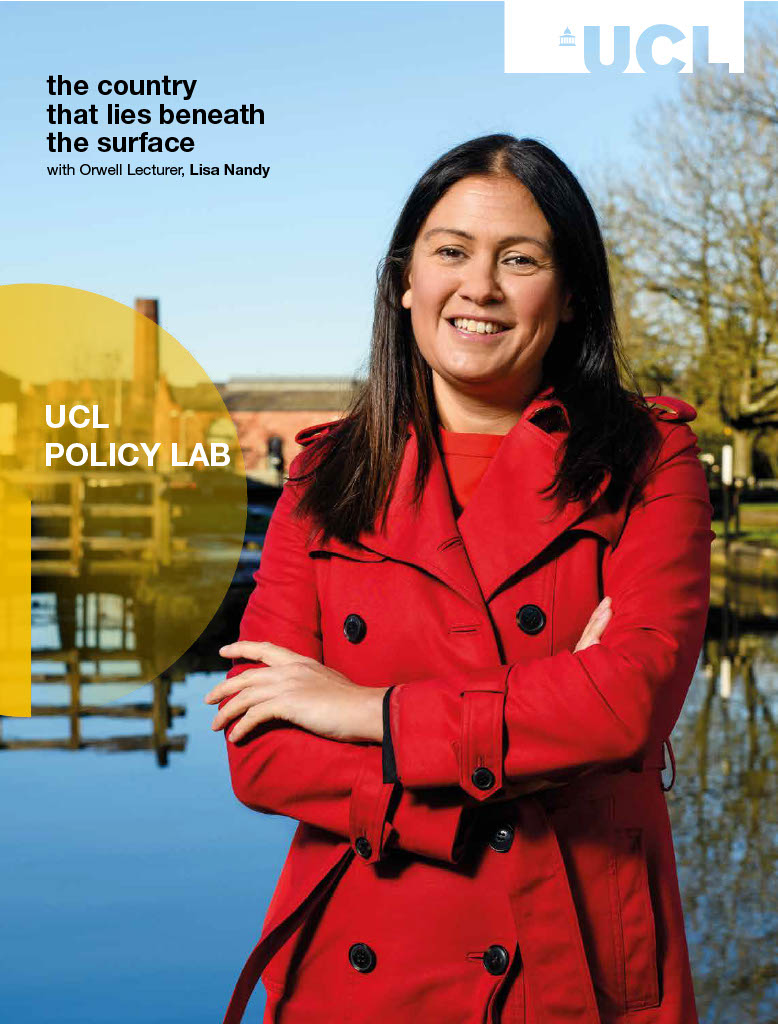 Lisa Nandy on front cover of UCL Policy Lab Magazine Issue 3