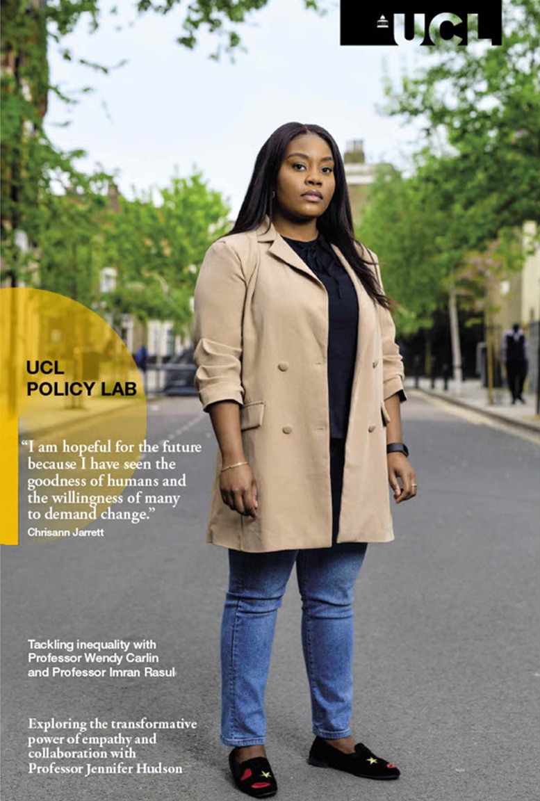 Chrisanne Jarrett on the cover of Policy Lab Magazine