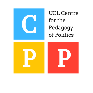 Red, yellow and blue squares with the letter 'CPP'  