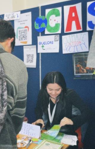 Mona at a student event