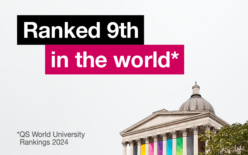 UCL Ranking 9th in the world by the QS Qorld University Rankings 2024