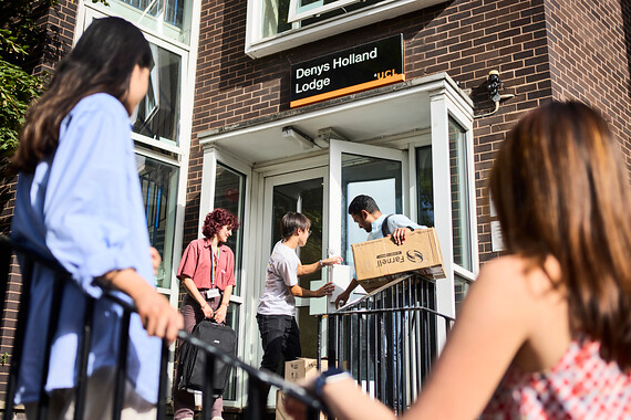 Students moving into UCL Halls of Residence