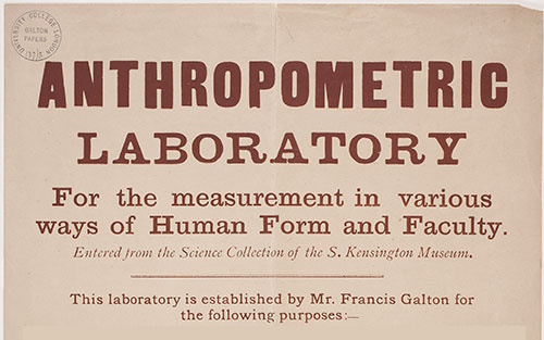 Galton Laboratory announcement