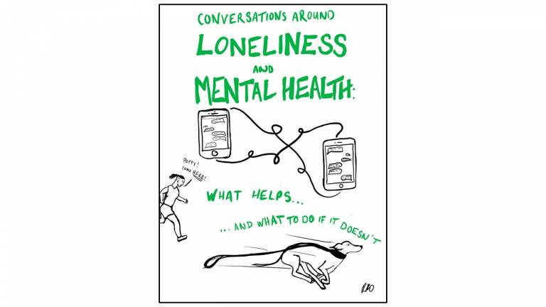 Cover image of booklet 'Conversations around loneliness and mental health'