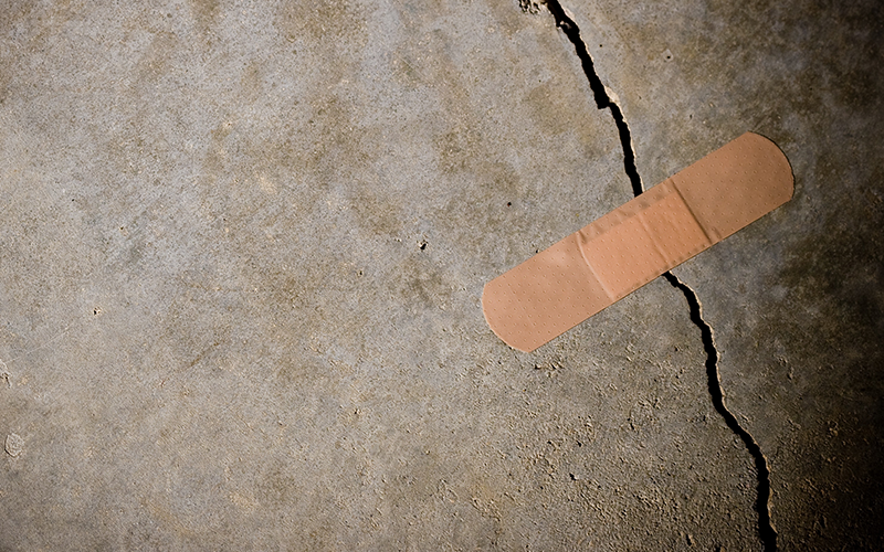 an image of a plaster covering a crack