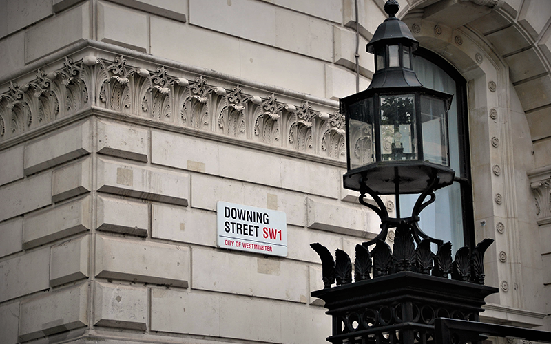 an image of the downing street sign