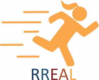 RREAL logo girl
