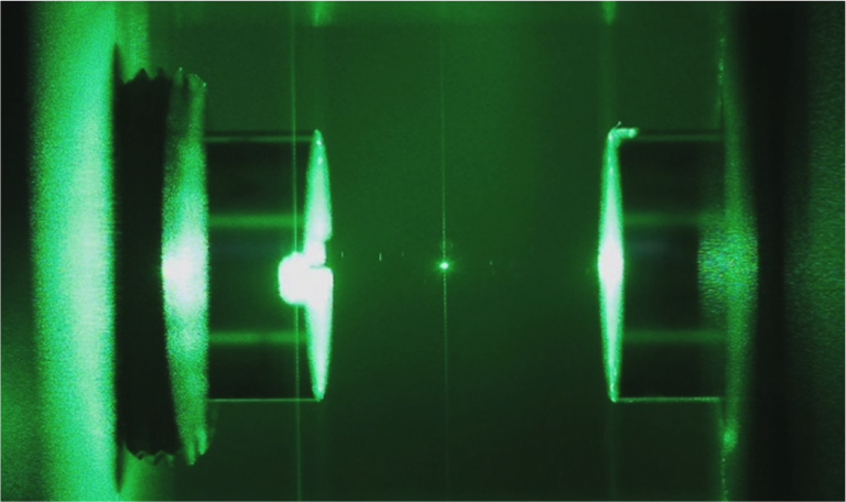 Photograph of a Levitated Nanoparticle