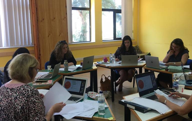 a session with Teacher Leaders in Malta
