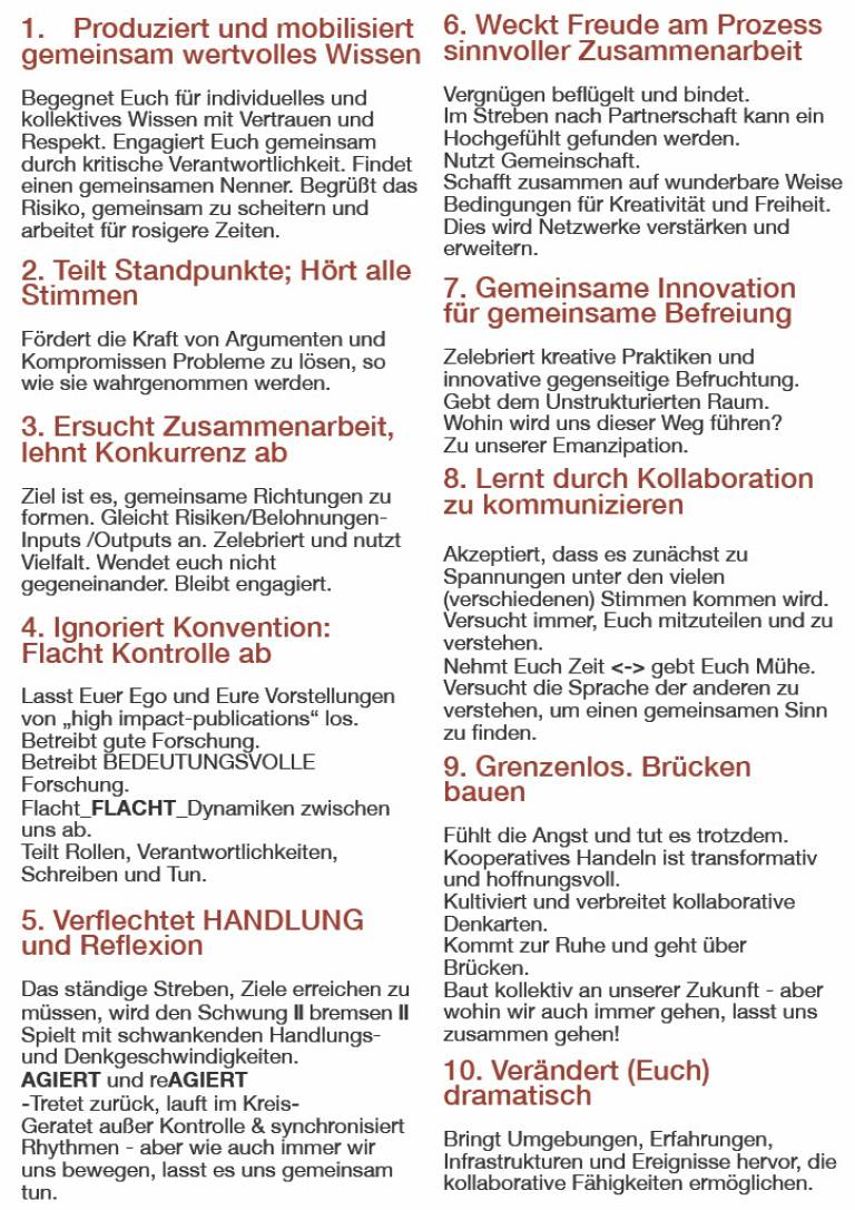 Collaborative Research Manifesto in German