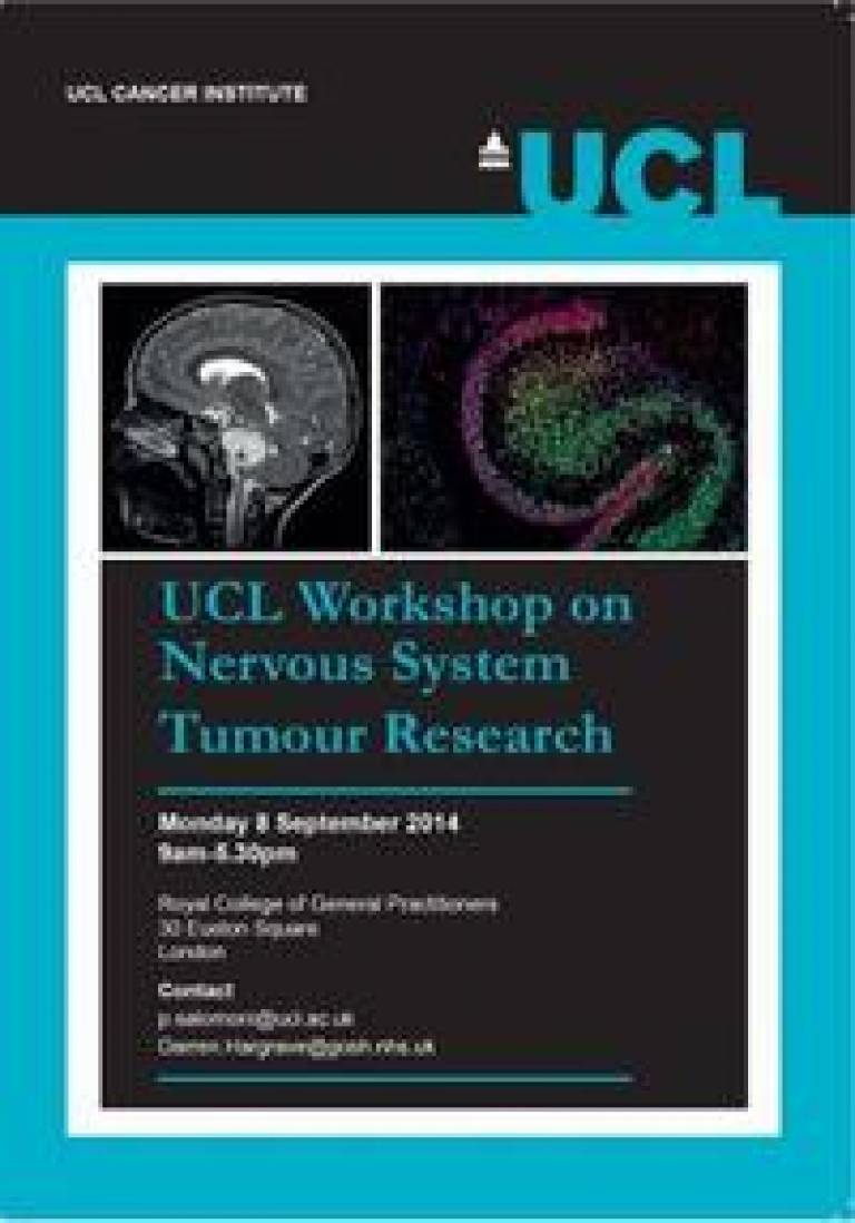 UCL Nervous System Tumour Research Workshop Brochure