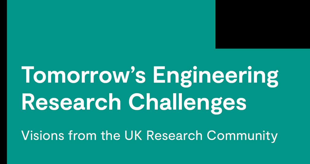 Front cover of Tomorrow's Engineering Research Challenges report