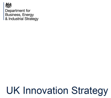 Front page of UK Innovation Strategy 