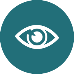 Image of a circle with an eye icon