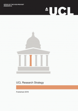 Cover of the UCL 2019 Research Strategy